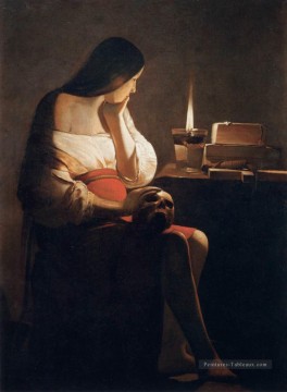  dal tableau - Magdalen of Night Lumière chandelles Georges de La Tour